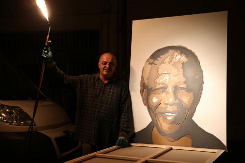 Richard Brouard et son oeuvre Nelson Mandela